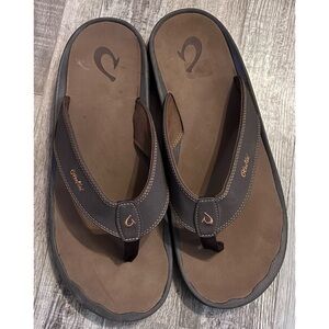 OluKai 'Ohana men's beach sandals sz 17